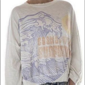 Magnolia Pearl hi low CW surfboards Francis Pullover - one size